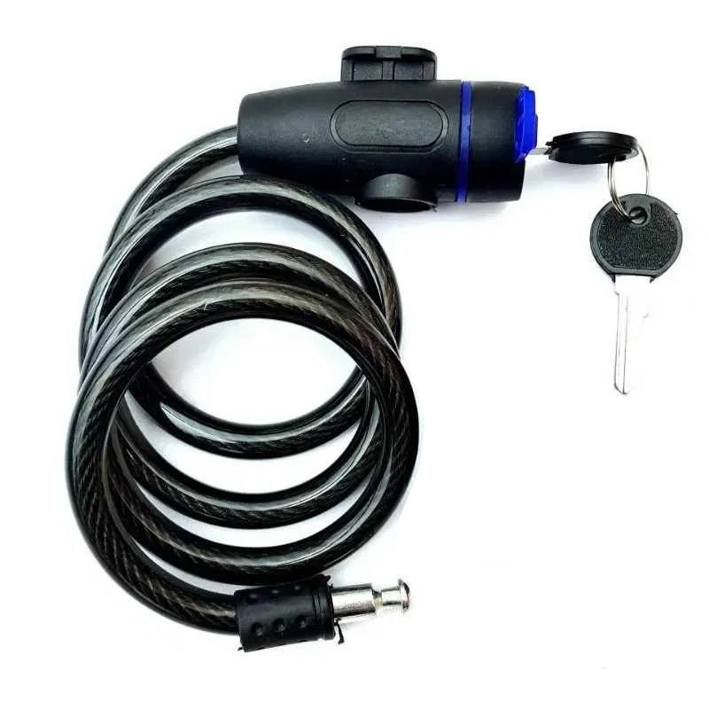 Замок тросовий протиугінний під ключ Feel Fit 1 метр Бровари - фото 1