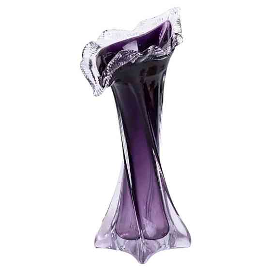 Ваза для цветов 31.5 см декоративная ваза для букета 300 мл Фиолетовая HP-9-7 Киев