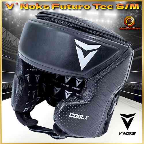 Боксерський шолом з натуральної шкіри V`Noks Futuro Tec чорний розмір S/M Київ