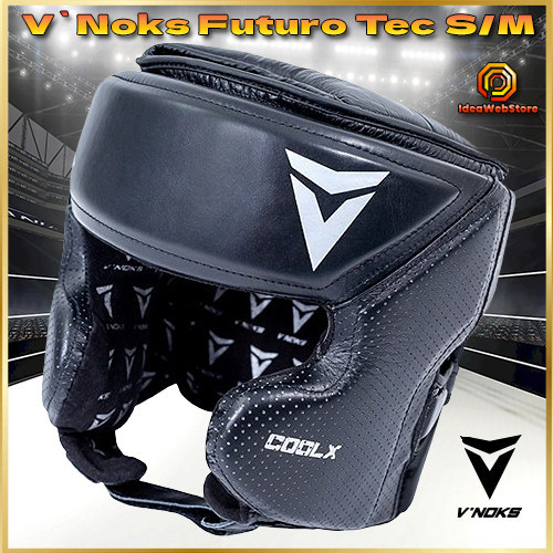 Боксерський шолом з натуральної шкіри V`Noks Futuro Tec чорний розмір S/M Київ - фото 1