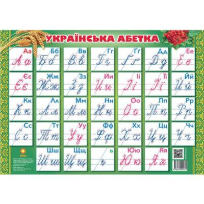 Плакат Українська абетка прописна А2 формату (594х420 мм), шт Київ - фото 1