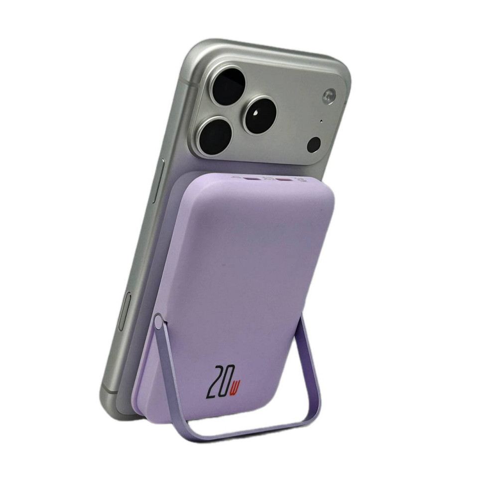 Повербанк Q15 10000 mAh 20W (MagSafe) - Фіолетовий Киев - изображение 9