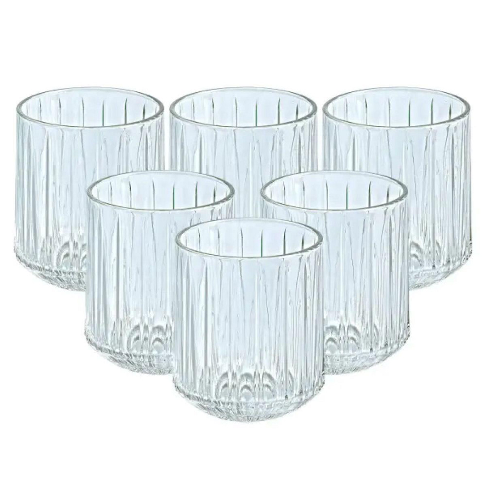 Стеклянные стаканы 6 штук, 315 мл, прозрачные Киев - изображение 3