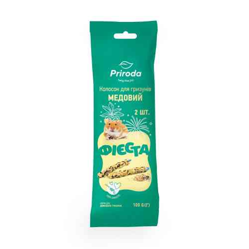 Лакомство Природа Фиеста Колосок для грызунов медовый 100 г / 2 шт Киев