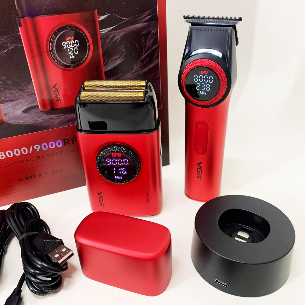 Акумуляторна машинка-тример для стрижки волосся VGR, Електромашинка для стрижки Тример скронь BV-76 Івано-Франківськ - фото 2