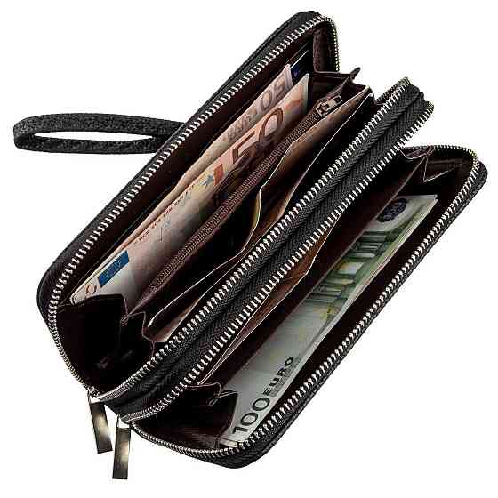 Кошелек женский из зернистой экокожи KIVI 19045 Черный Киев