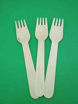 Вилка дерев'яна 16см 20 штук Харків