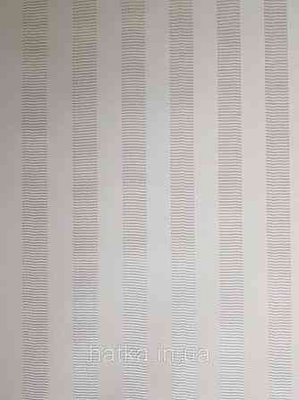 Шпалери вінілові на флізеліні Rasch Trianon Xlll 0.53х10 класика структурні смуги білі сріблясті Київ