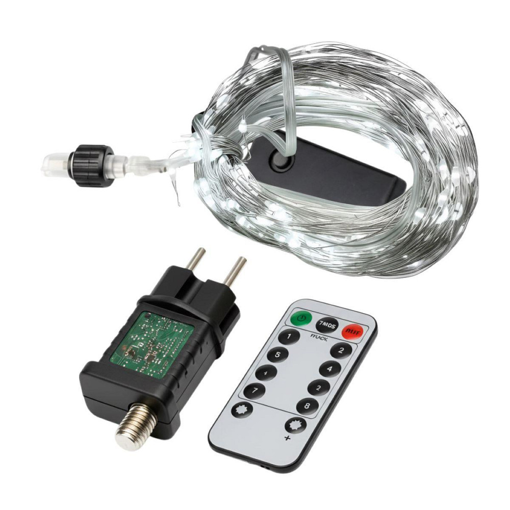 Гирлянда Конский хвост 3 м 20 линий на 600 led лампочек на медном проводе от сети Белый 1733015W SBR Киев - изображение 6