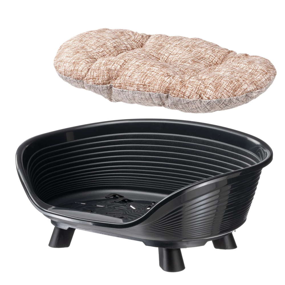 Лежанка - диван для собак и кошек Ferplast Throne (Ферпласт Трон) 70.5х52х28.5 см - 6, Черный Запорожье - изображение 7