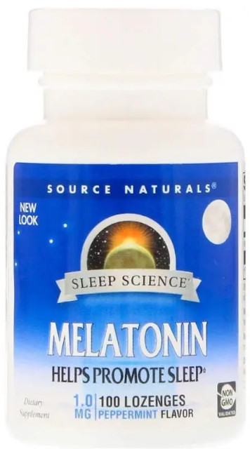 Мелатонін Source Naturals Melatonin1 мг 100 льдяників м'ята Київ - фото 1