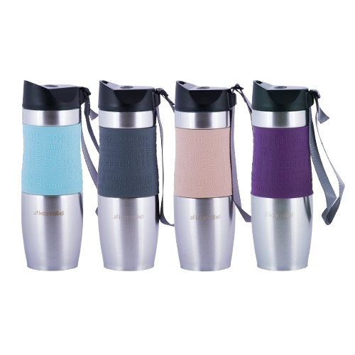 Термочашка 480мл нержавіюча сталь (мікс) KAMILLE 2051 Житомир - фото 1