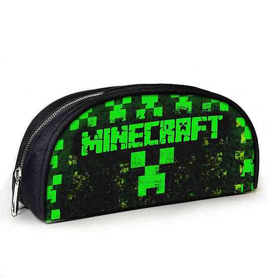 Пенал шкільний Minecraft Кріпер 23х10х8 см з принтом для хлопчика (02799) Київ