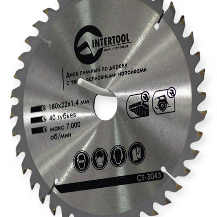 Коло відрізне по дереву з твердосплавними напайками 180x22x1,5 мм, 40 зубів Мукачево - фото 3