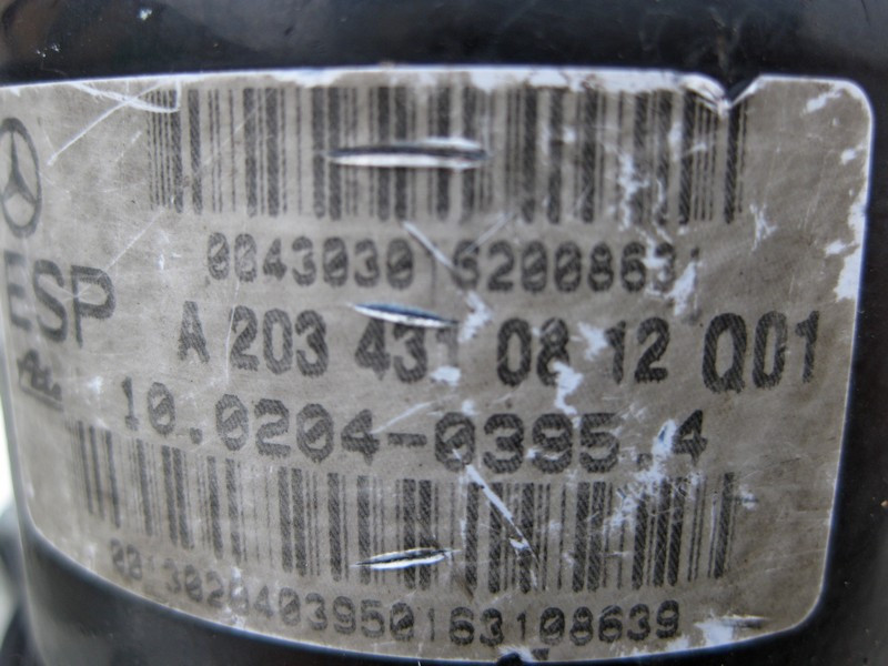 Mercedes-Benz  A0044316212 Гідравлічний блок ABS - ESP C-Class S203 W203 CLC C203 CLK C209 SLK R171 Одесса - изображение 8