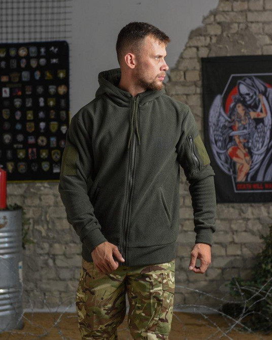 Тактическая флисовка ЗСУ олива Одесса - изображение 2