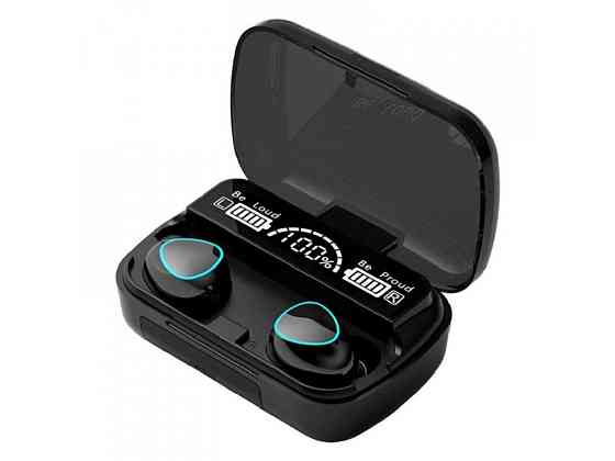 Навушники бездротові Bluetooth MDR TWS M10 8280 у кейсі, чорні Винница