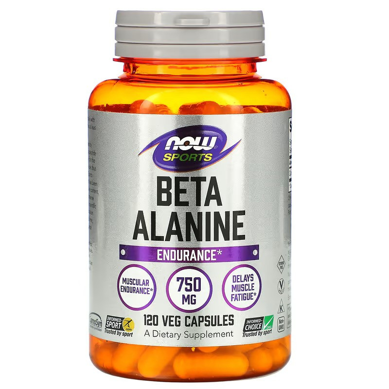 Амінокислота NOW BETA ALANINE 750mg 120 VCAPS Луцьк - фото 1