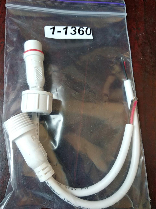 Разъёмы водонепроницаемые M18, 2pin, IP67, с кабелем Полтава - изображение 1