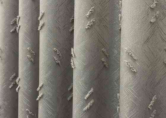 Шторная ткань Лен Букле цвет серый 1888ш Киев