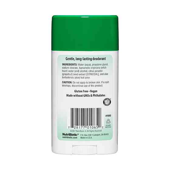 Дезодорант для чутливої шкіри NutriBiotic Deodorant 75g без запаху Київ