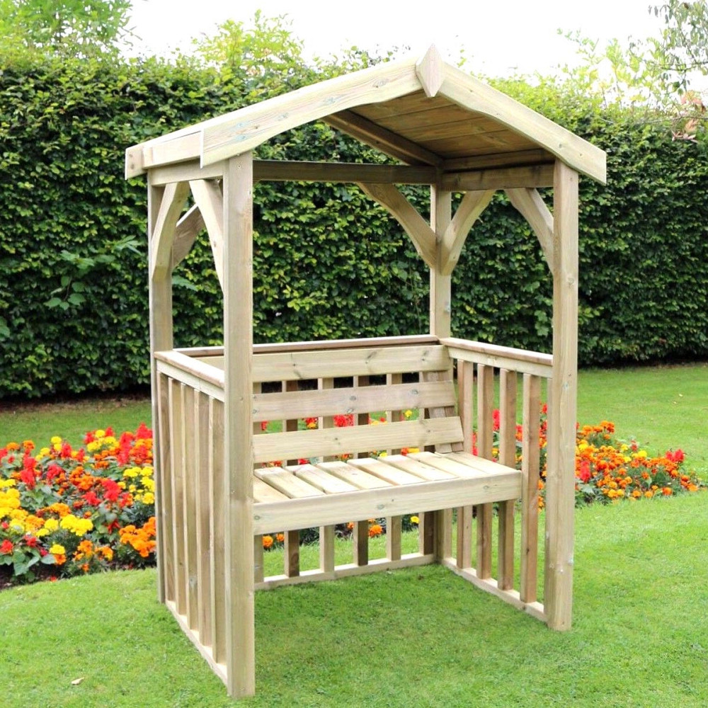 Пергола со скамейкой 