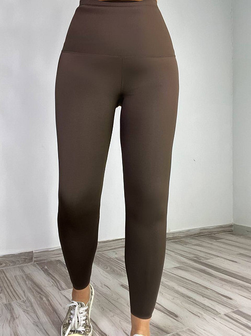 Лосины женские You are peri 1929 широкий пояс утяжка пуш ап коричневые, коричневый, L Киев - изображение 10