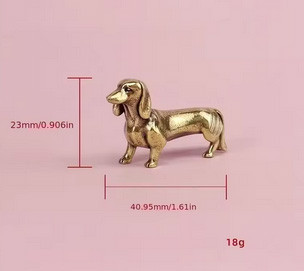 Фигурка бронзовая миниатюра Такса Киев - изображение 2