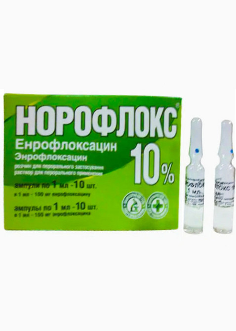 Норофлокс 10% оральний 1мл №10 Вінниця - фото 1