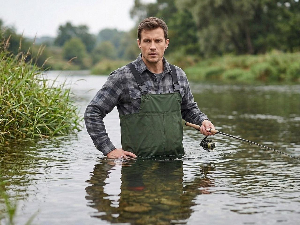 Водери (водонепроникний напівкомбінезон) "GeKo" комбінований зелений, розмір 42 Стрий - фото 9