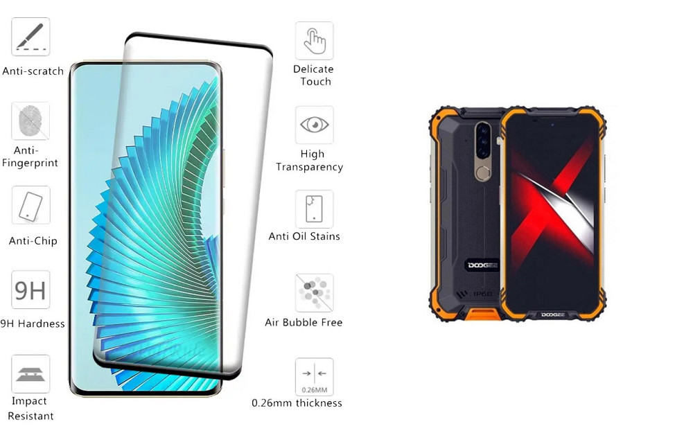 Защитное стекло HyperGlass Pro для Doogee S58 Pro – максимальная чувствительность и защита Киев - изображение 2