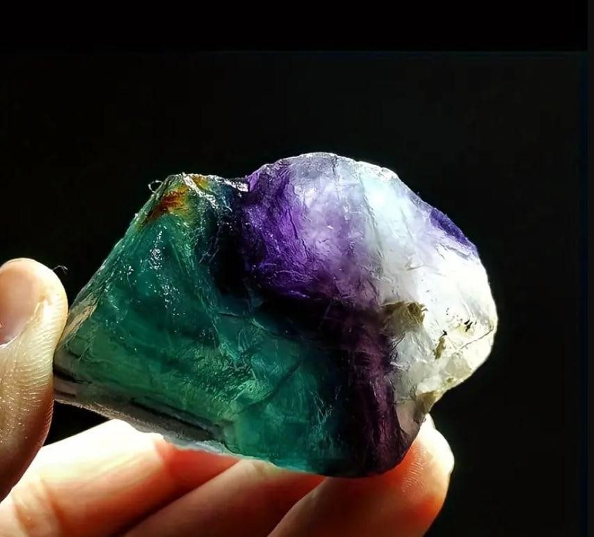 Натуральний кристал флюориту, 3 см. Необроблені кристали флюориту. 1шт. Напівдорогоцінне каміння. Київ - фото 3