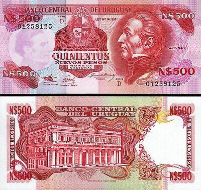 Уругвай / Uruguay 500 Nuevos Pesos (1991) Pick 63А UNC Полтава - изображение 1