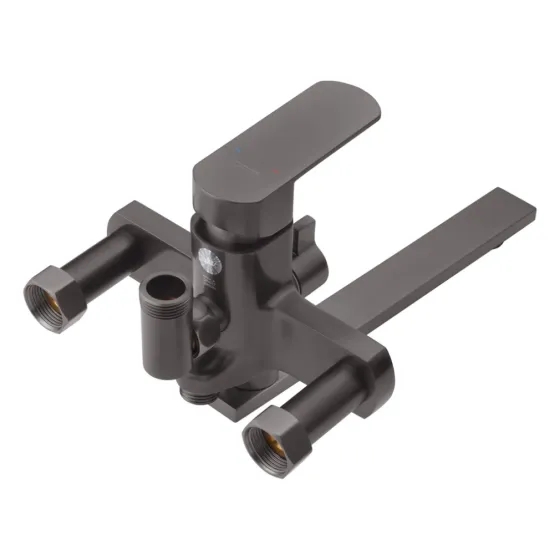 Душова система зовнішнього монтажу Kroner KRP Armada з виливом GRP067 графіт Київ