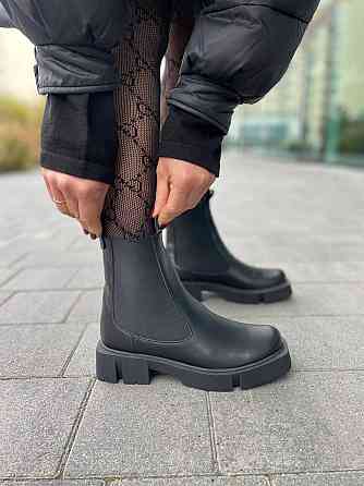 BIZONI Ботинки BIZONI черные натуральная кожа зима высота 13 см размер 36-41 (5646) Коломыя