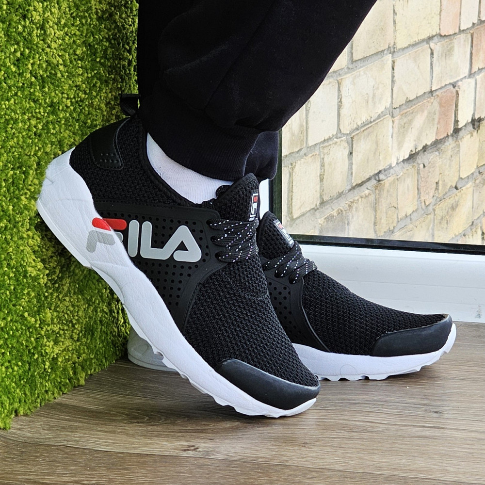 Кроссовки FILA Черные Мужские Фила Сеточка Летние (размеры: 41,42,43,44,45) Видео Обзор Днепр - изображение 2