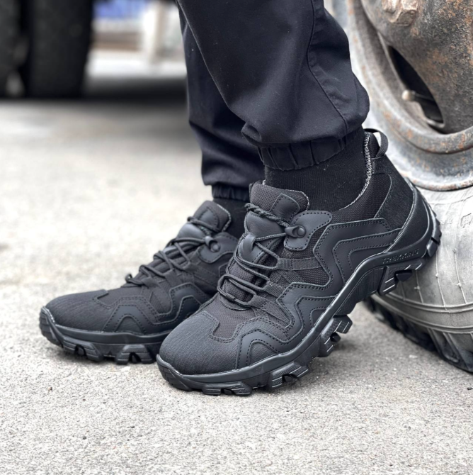 Мужские демисезонные мужские черные кроссовки на Gore-Tex , мужские тактические качественные кроссовки Львов - изображение 5