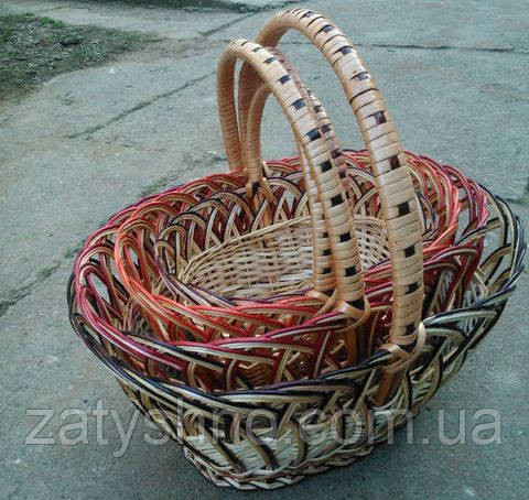 Набор плетеных корзин  4 штуки Киев - изображение 2