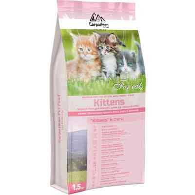 Сухий корм для кішок Carpathian Pet Food Kittens 1.5 кг (4820111140916) Вінниця