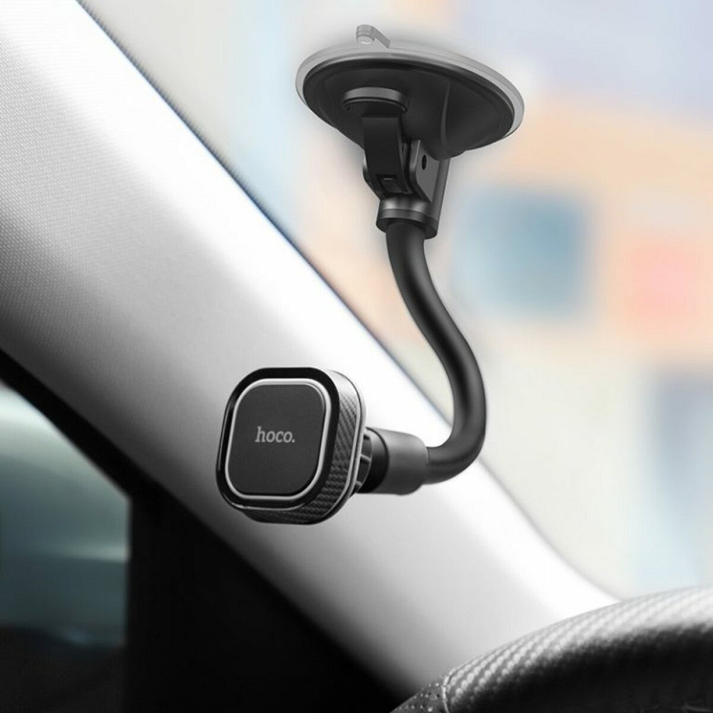 Тримач для мобільного HOCO CA55 Astute series windshield car holder Black/Gray Київ - фото 4