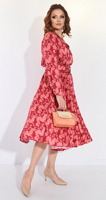 Шовкове плаття зі спідницею в складку гофре (48) Київ - фото 5