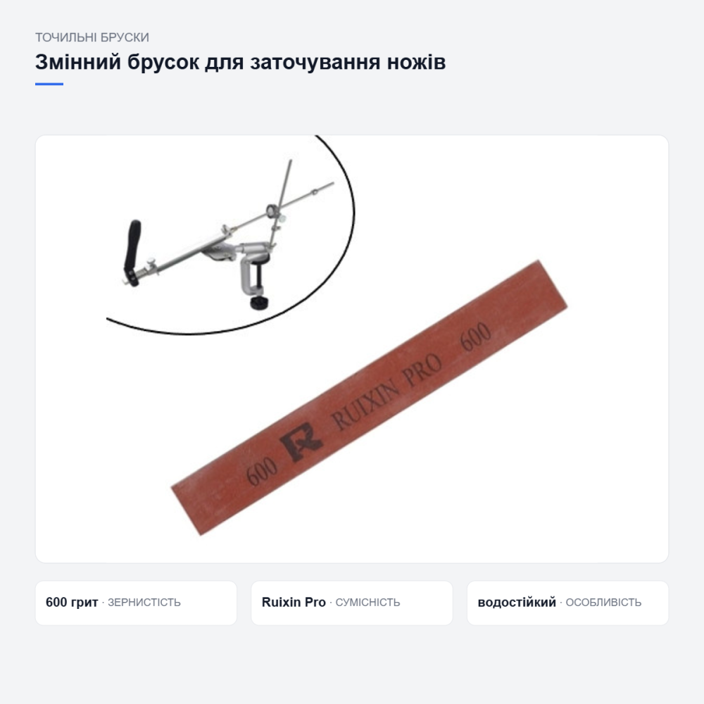 Змінний брусок Ruixin Pro для заточування ножів Київ - фото 3