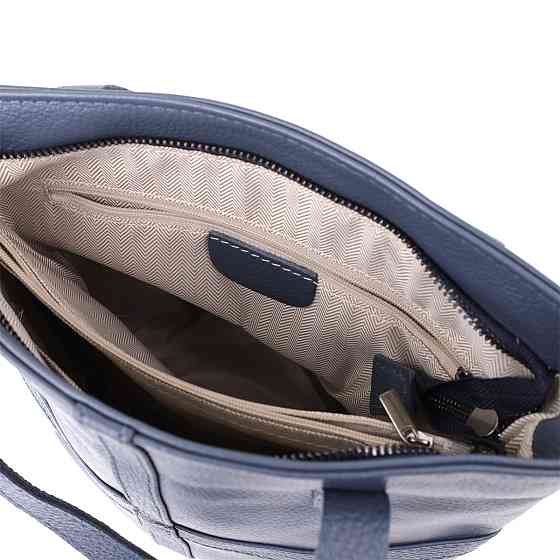 Красива сумка жіноча з натуральної шкіри Синій (Vintage) Київ