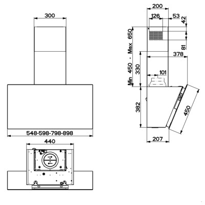 Витяжка кухонна Faber DAISY + WH A80 Вінниця - фото 3