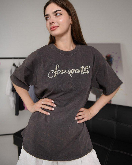 Футболка с эфетом старины teodem  ВТ6340 Одесса - изображение 3