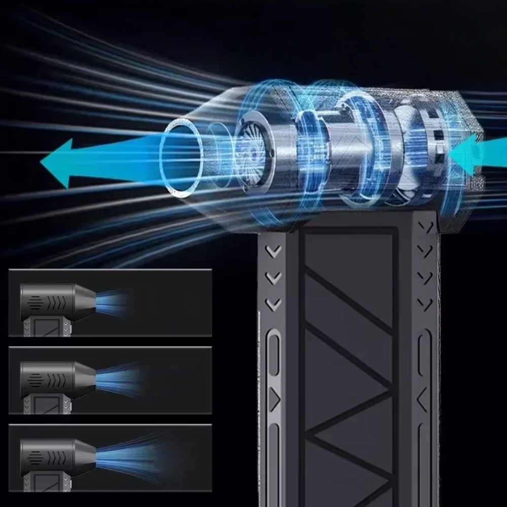 Мини турбовентилятор 5000мАч, от USB, ZY7400-SE/PRO / Аккумуляторная воздуходувка / Портативный турбофен Киев - изображение 7