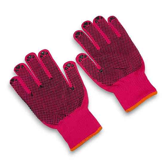 Рукавички робочі синтетичні червоні Харків