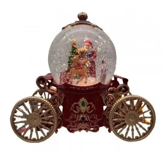 Снежный шар "Карета" с автоподдувом, LED и музыкой (SH2501) Коломия - фото 1