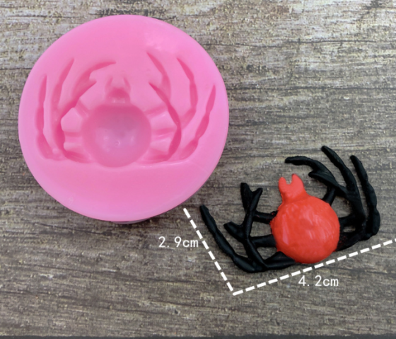Молд силиконовый Паук 55 мм розовый Киев