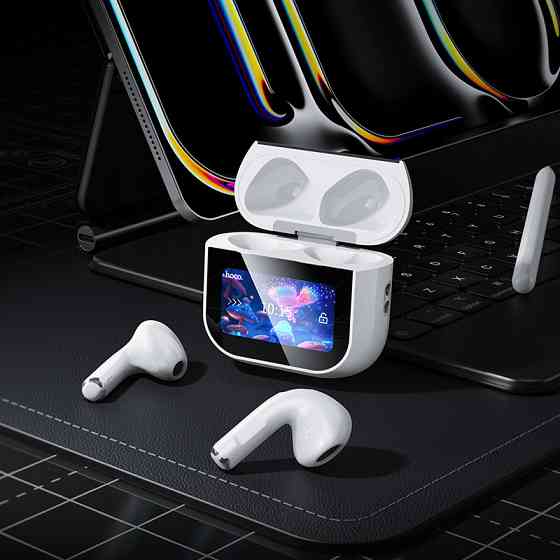 Бездротові навушники HOCO EW82 Sparkle true wireless touch screen BT headset White Київ